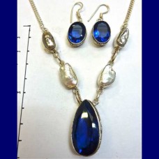 necklace..blue topaz set-